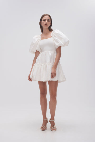 Casa Puff Sleeve Mini Dress | Ivory | Aje – Aje ROW