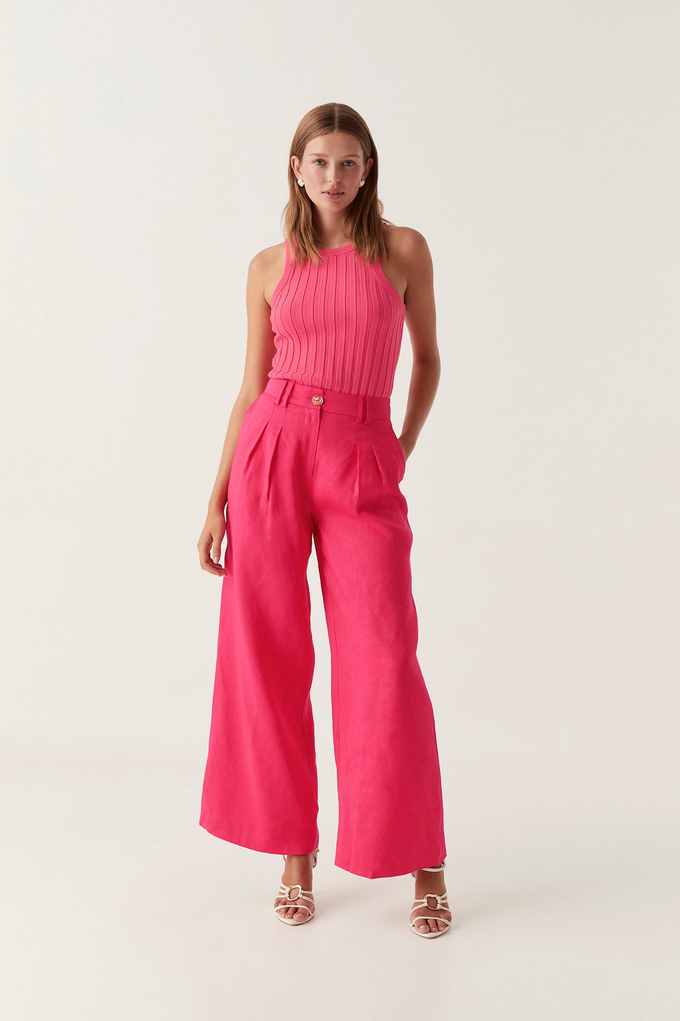 Hire Vista High Waist Wide Leg Pant, Aje