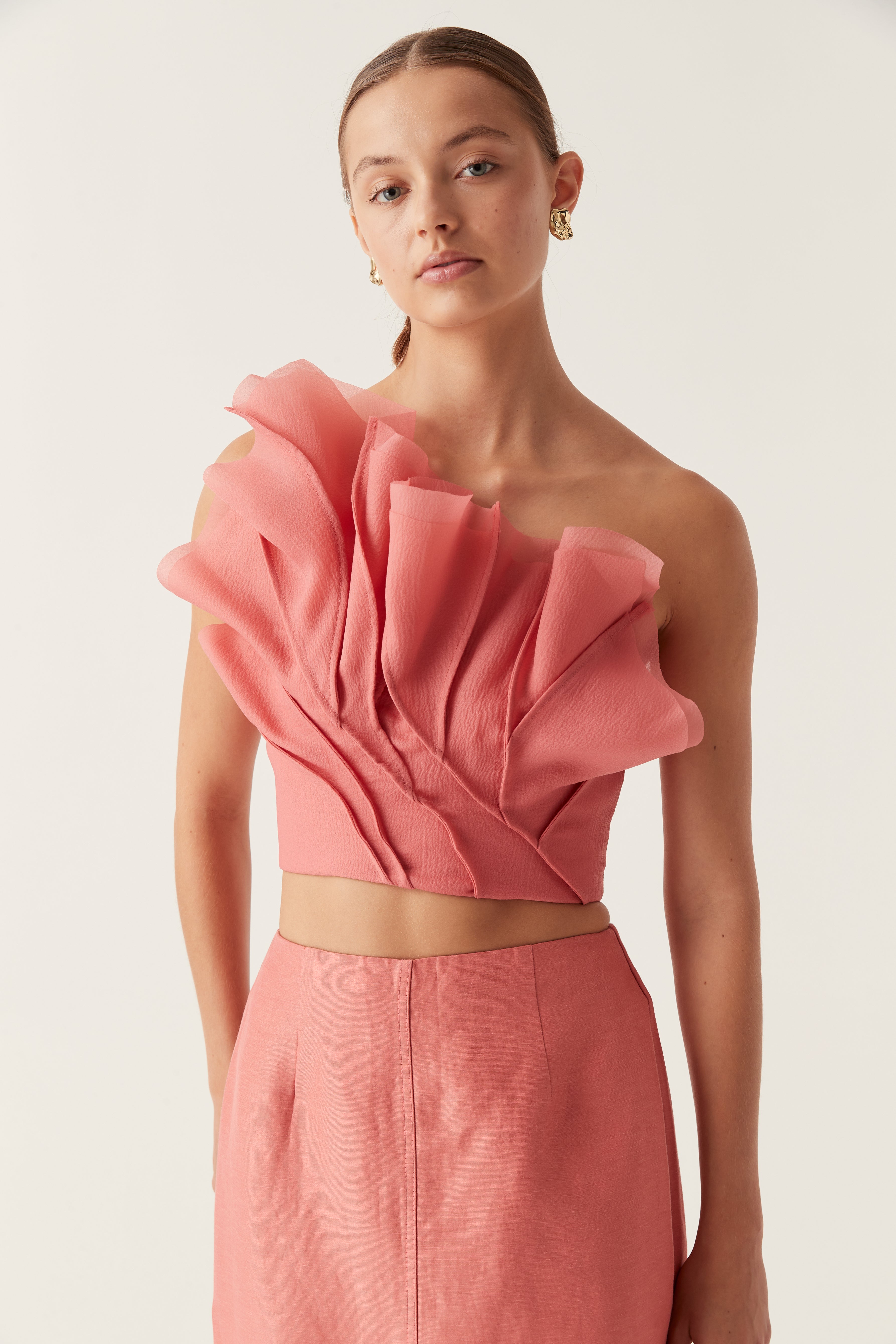 Flame Crop Top | Guava Pink | Aje – Aje World