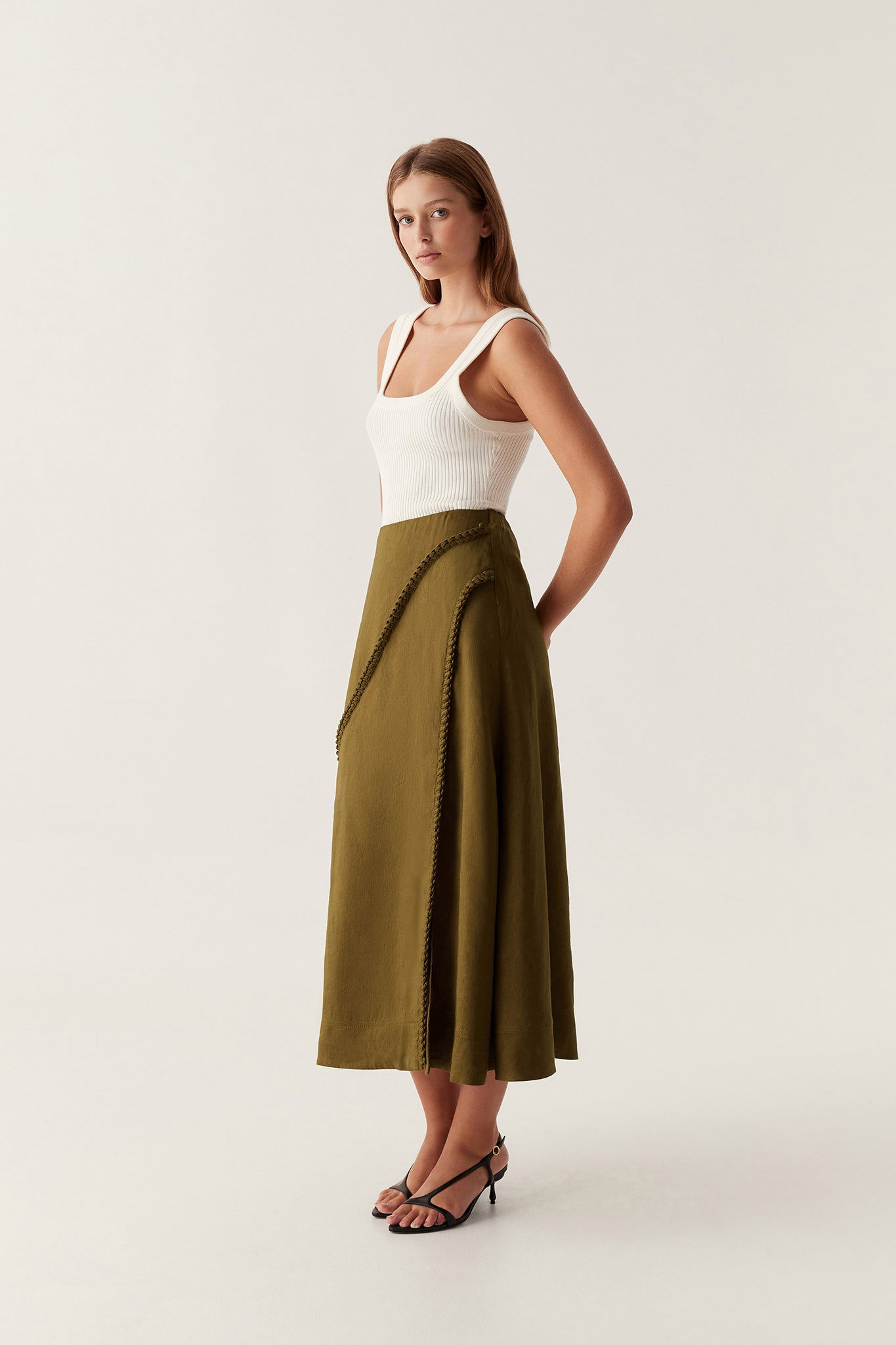 Paradiso Cinched Midi Skirt